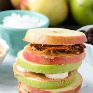 Apple Peanut Butter Sandwiches