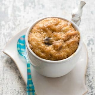 Peanut Butter Lovers Chocolate Chip Mug Cake.