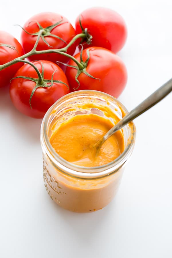 Roasted Tomato Dressing In jar