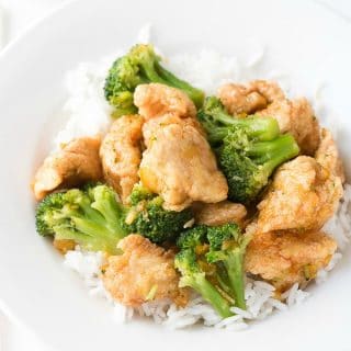 Orange Chicken with Jasmine Rice