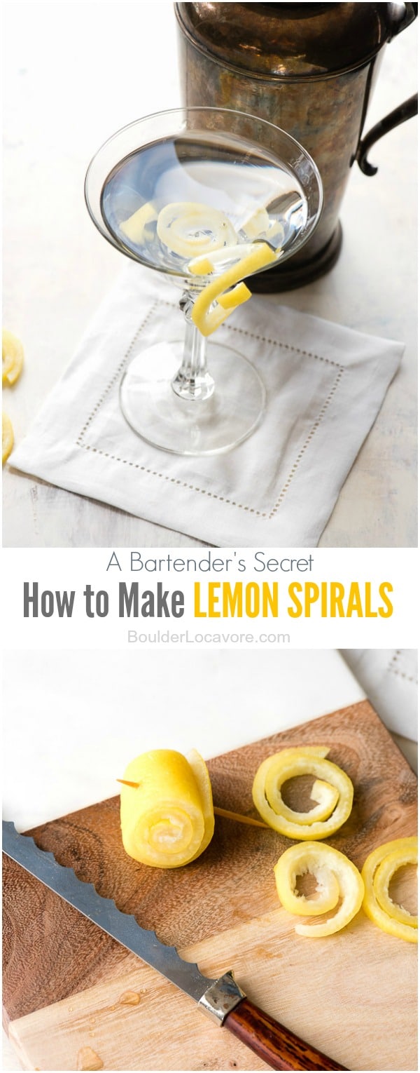 Lemon Spirals A Barkeep's Secret for Making the Best Drink Garnish Ever