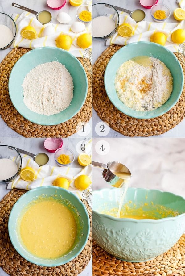 Lemon Cupcakes recipe steps 1-4