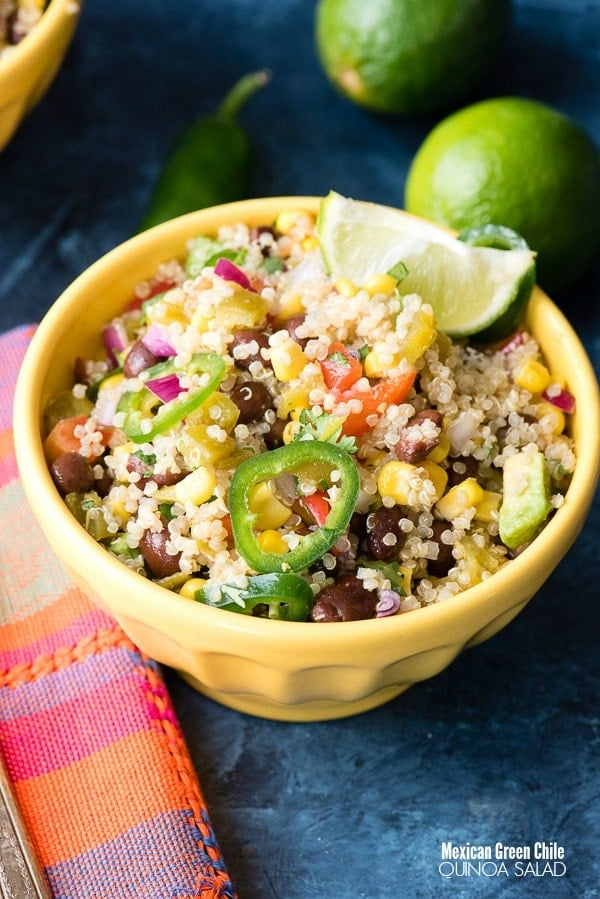 Mexican Green Chile Quinoa Salad