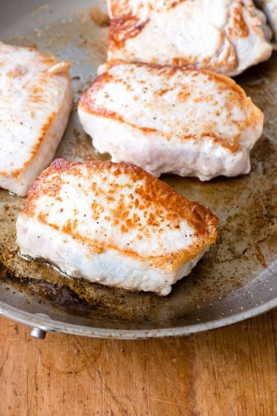 Cider Braised Pork Chops with Shallots - Boulder Locavore