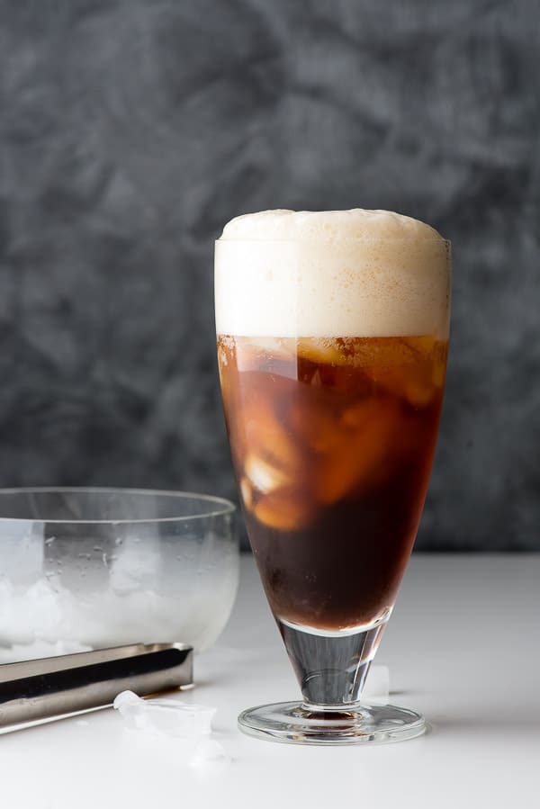 Coffee Soda in a tall glass