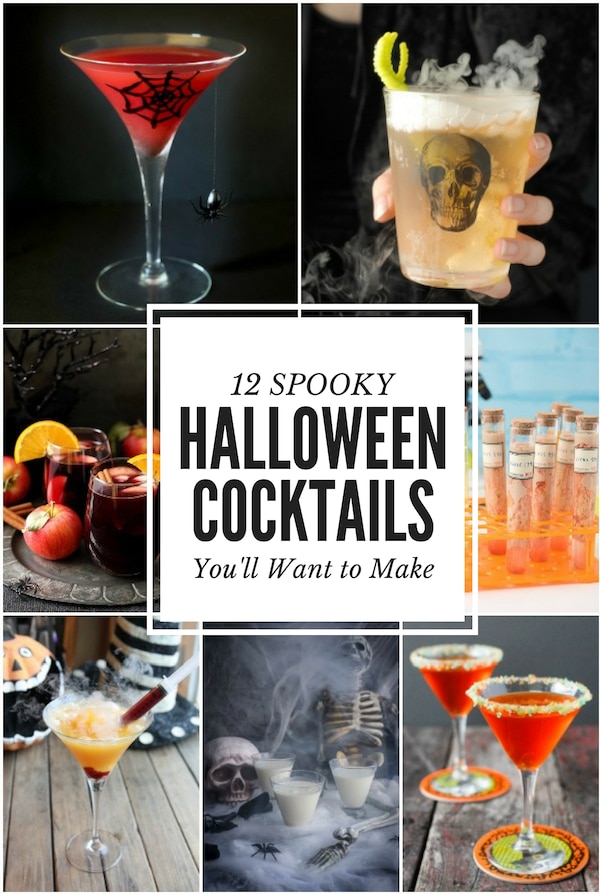 Halloween Cocktails collage