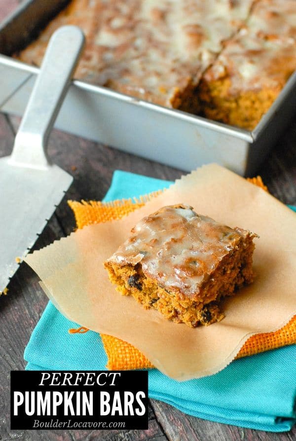 PUMPKIN BARS