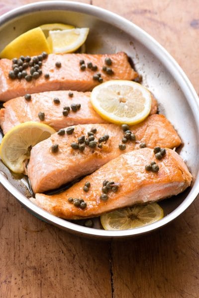 Pan Seared Salmon with Capers and Lemon | BoulderLocavore.com