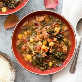 Slow Cooker Chorizo Kale Soup