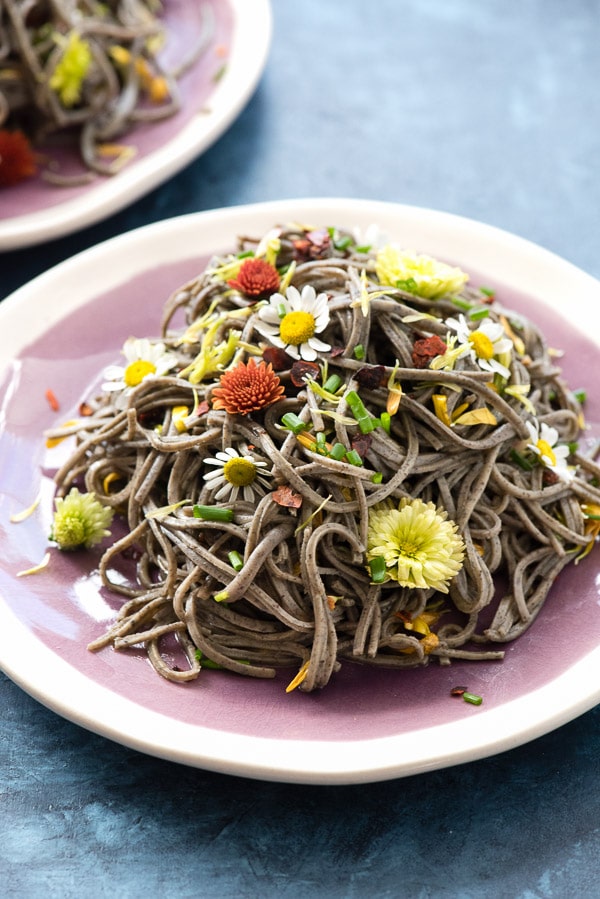 Spicy Brown Butter Garlic Black Bean Pasta For Halloween