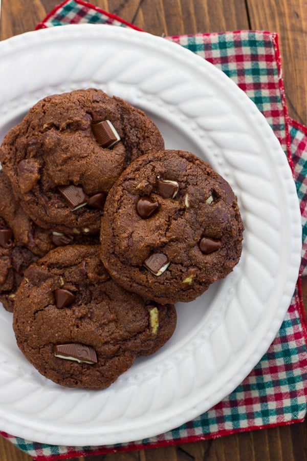 Double Chocolate Mint Cookies 