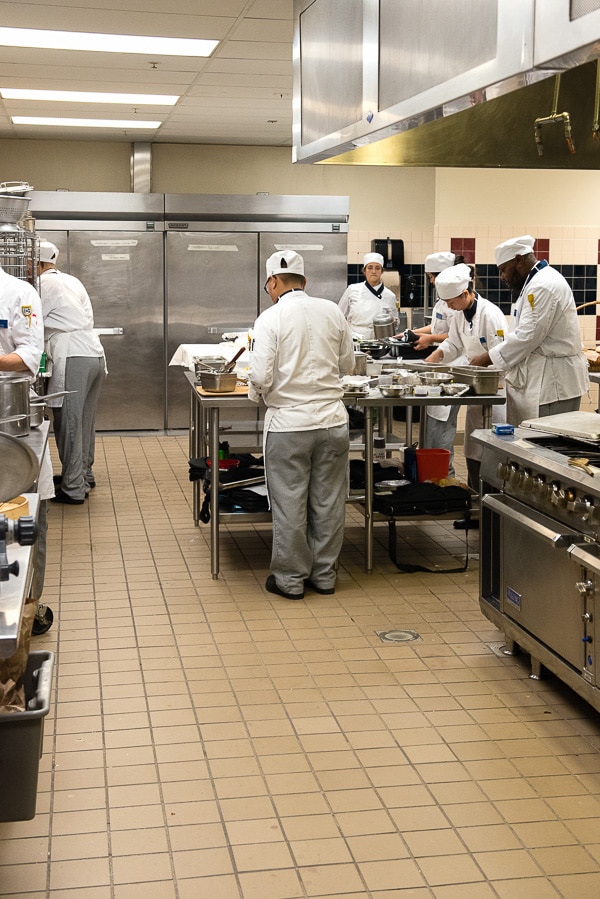 Culinary Arts class Johnson and Wales University Denver CO 