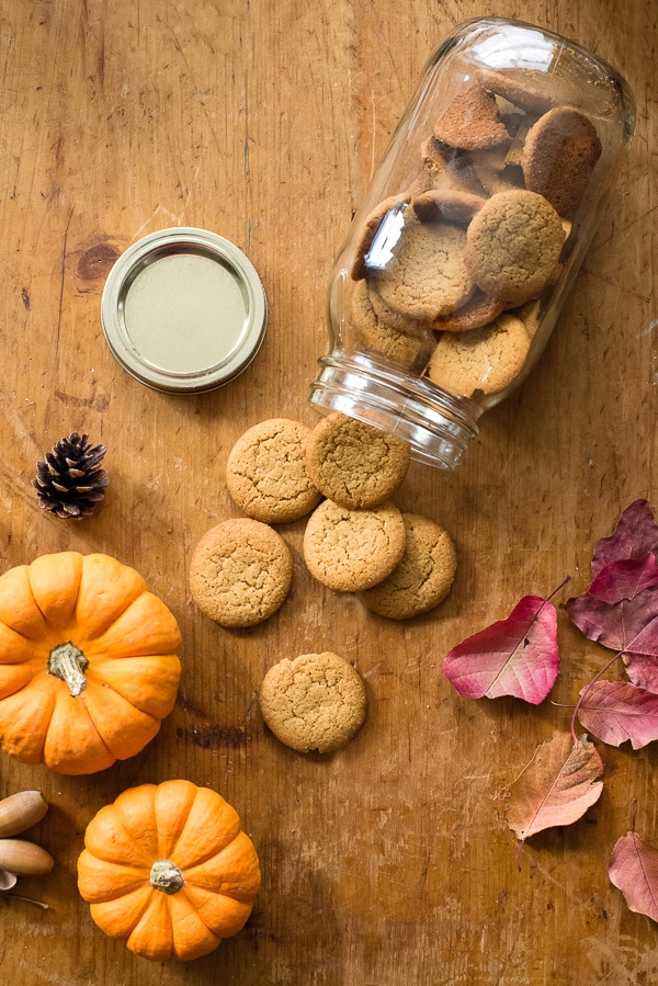 Gluten Free Ginger Snaps (crust) for Pumpkin Cinnamon Ripple Ice Cream Pie with Salted Caramel Sauce 