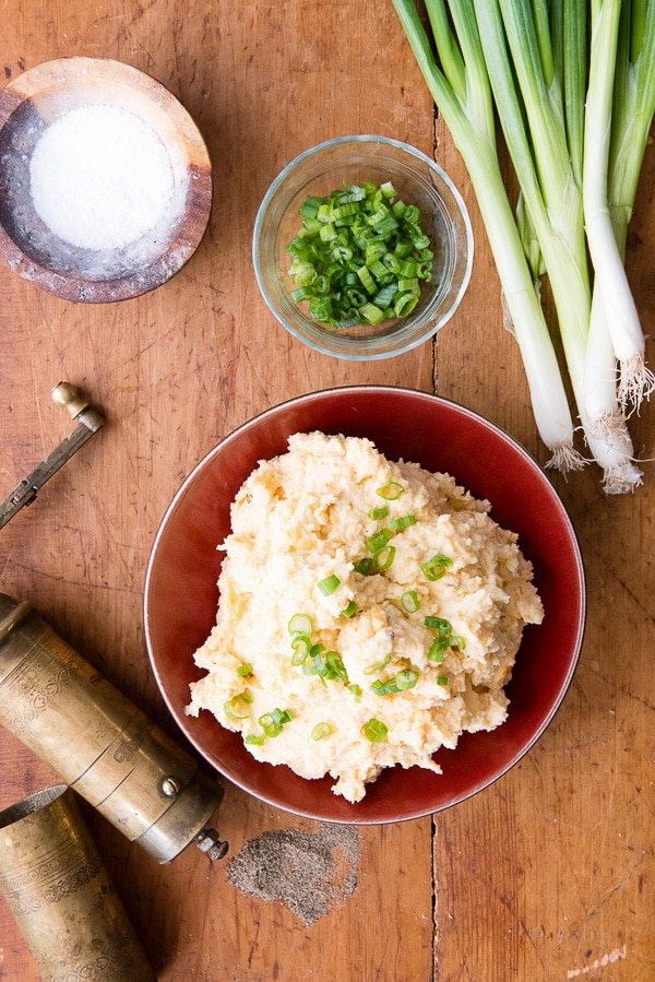 Smoky Chipotle Garlic Mashed Potatoes    With ingredients