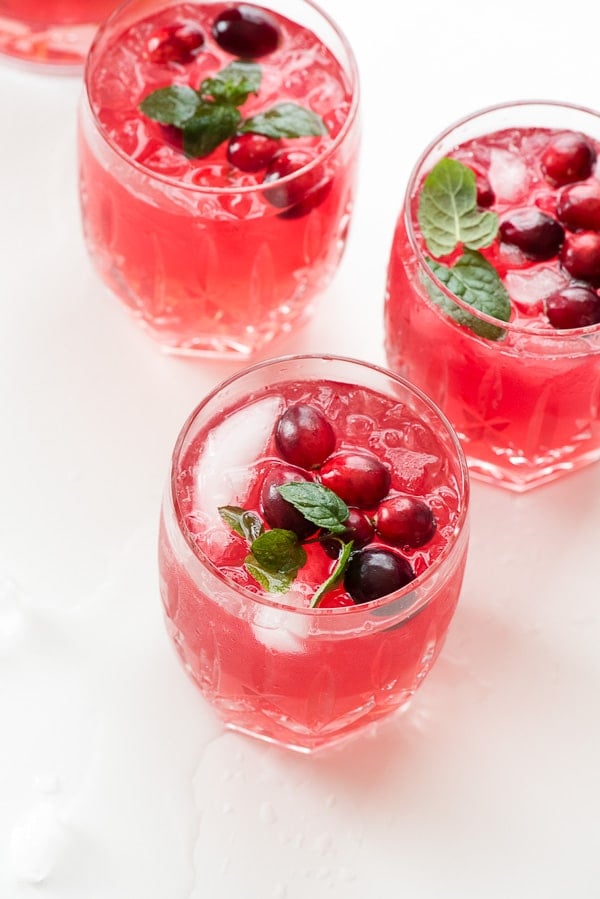 Sparkling Cranberry Vodka Punch