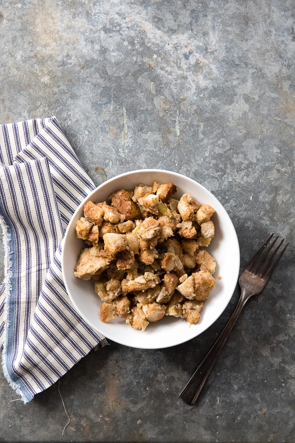 Bowl of stuffing