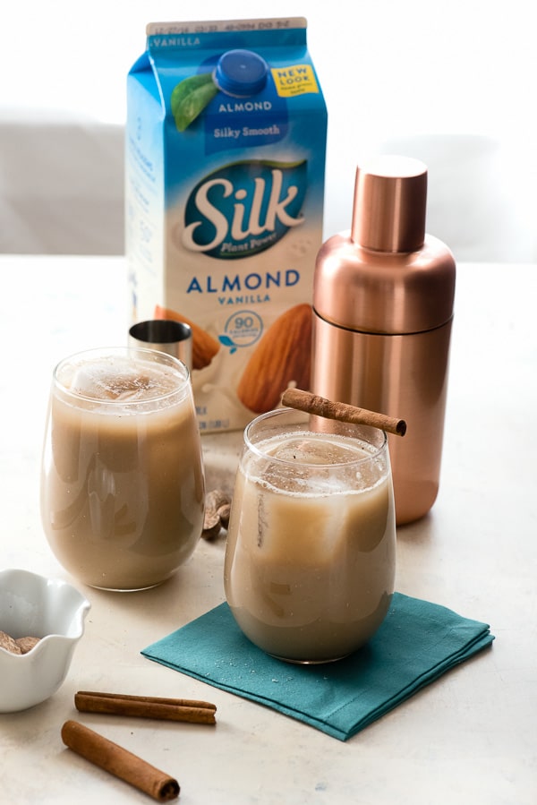 glasses of Gingerbread Brandy Milk Punch