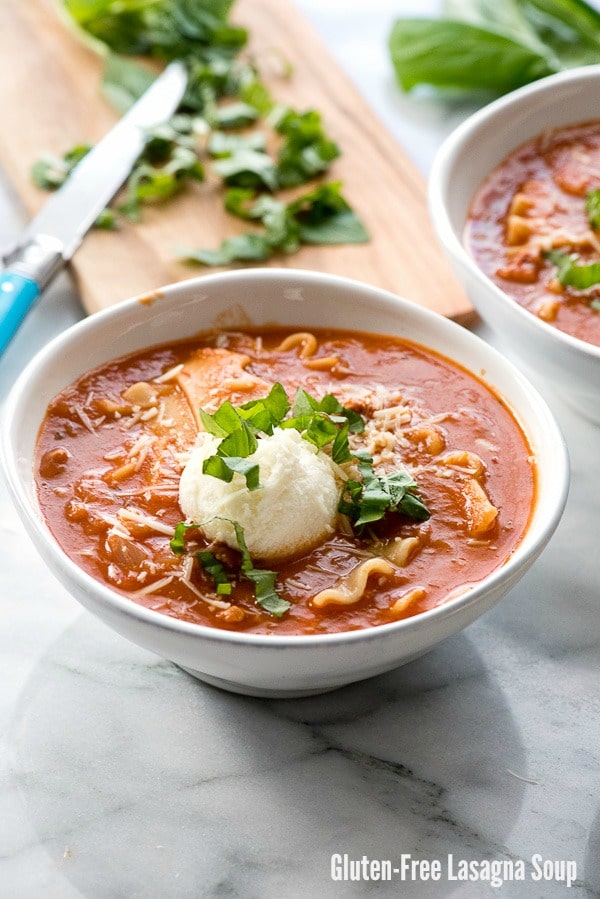 Bowl of Lasagna Soup