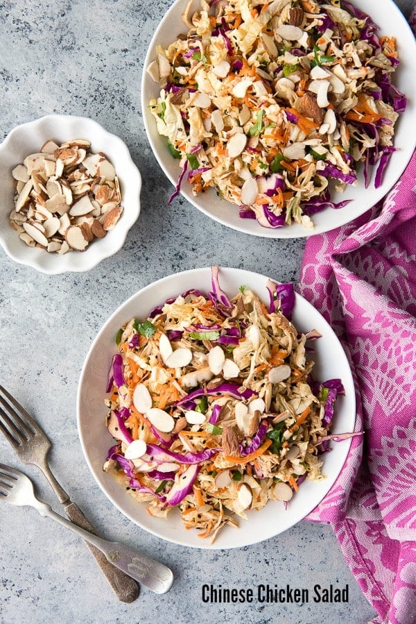 Chinese Chicken Salad (gluten-free). Fresh, crunchy salad, bursting with vibrant flavors and tasty chicken. - BoulderLocavore.com