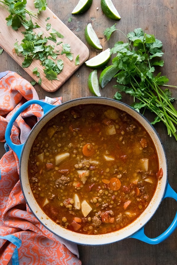 Lentil Stew with Mexican Chorizo - Boulder Locavore