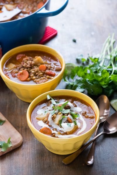 Lentil Stew with Mexican Chorizo - Boulder Locavore