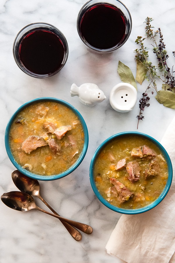 Slow Cooker Split Pea with Ham Soup