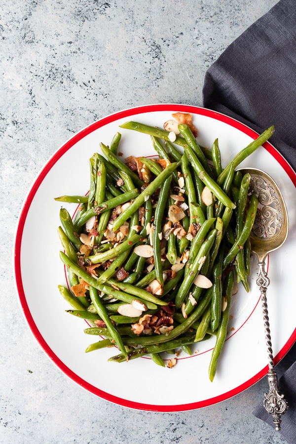 Fresh Green Beans with Bacon and Sliced Almonds Recipe Boulder Locavore®