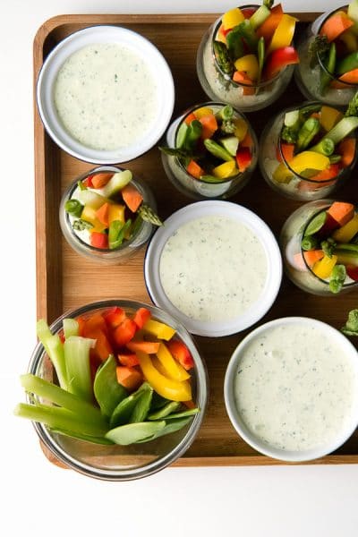 Green Goddess Dip with Vegetables - Boulder Locavore