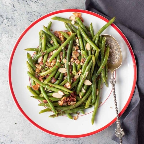 Green Beans Almondine with Bacon - Boulder Locavore