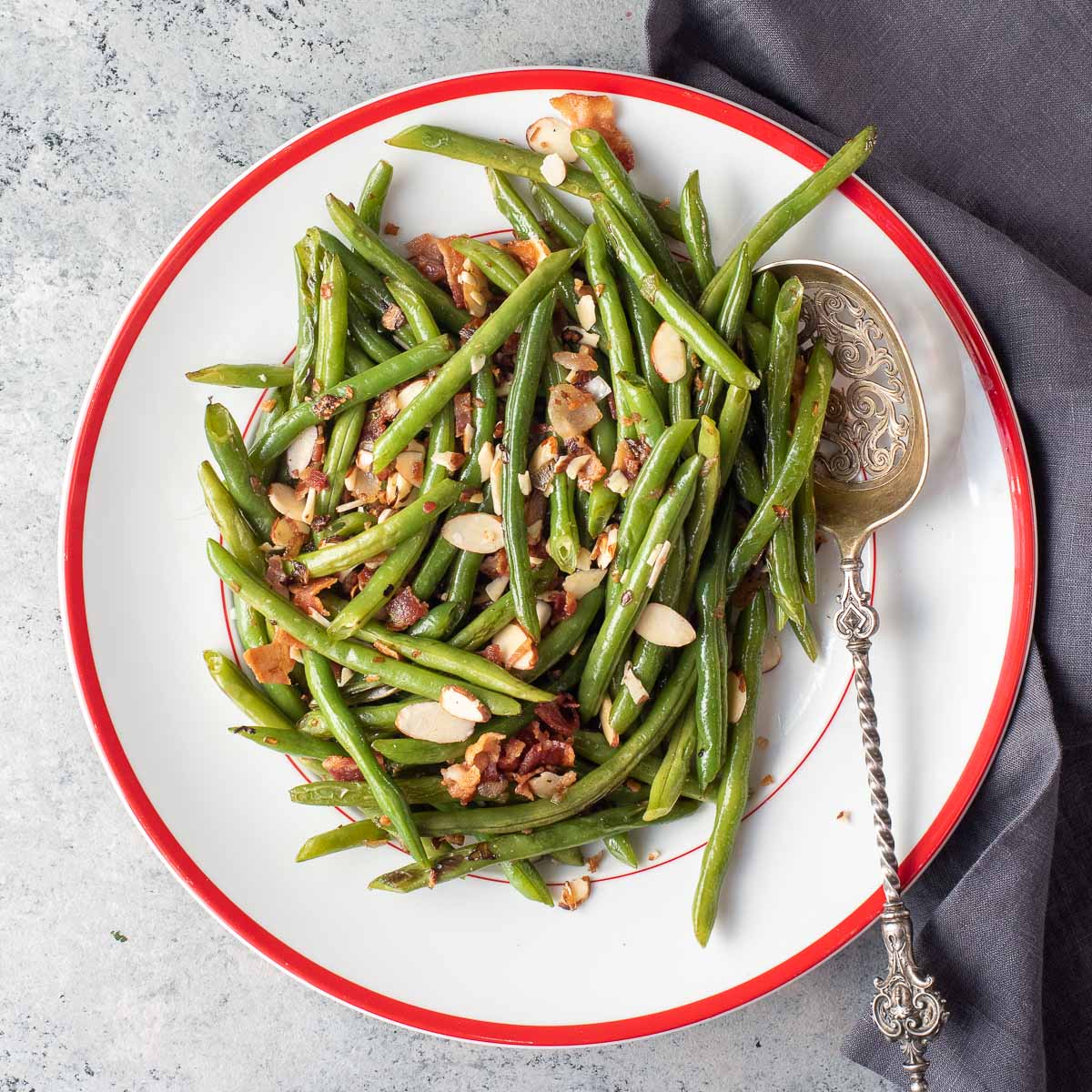 Green Beans Almondine with Bacon Boulder Locavore