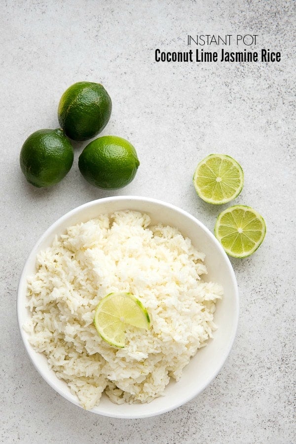 Instant Pot Coconut Lime Jasmine Rice