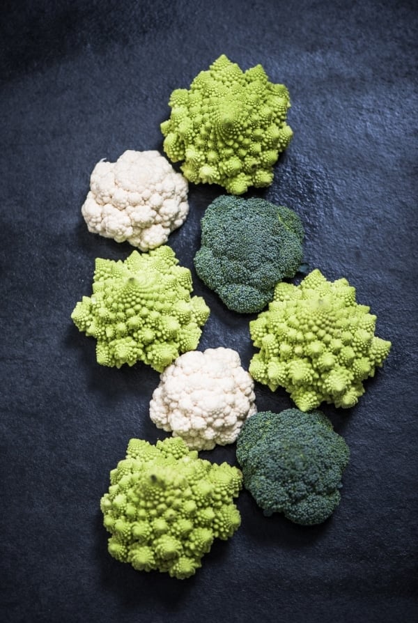 Romanesco, Broccoli and Cauliflower