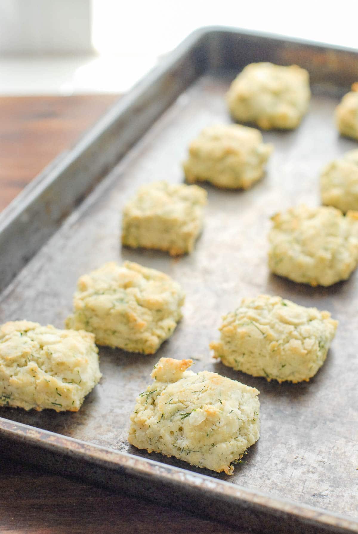 buttermilk biscuits ON BAKING SHEET ANGLE