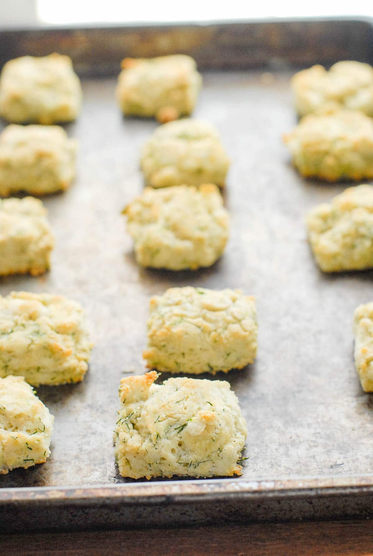 buttermilk biscuits ON BAKING SHEET