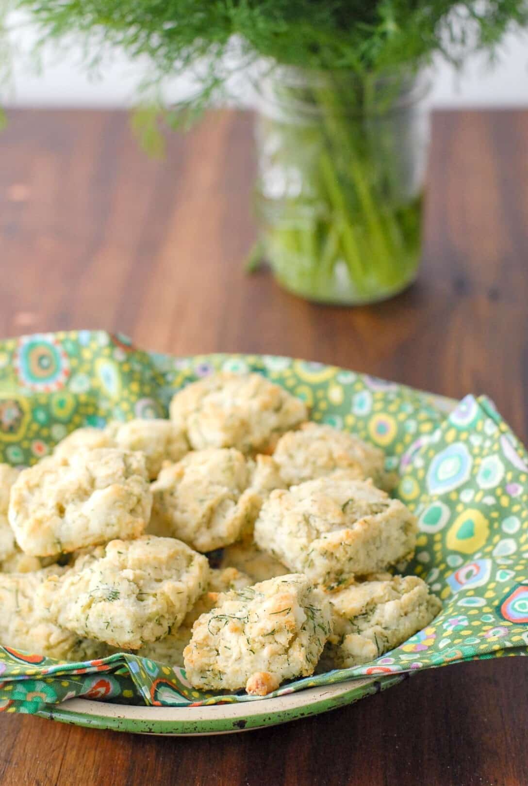 Goat Cheese Dill Mini Biscuits Easy recipe Boulder Locavore