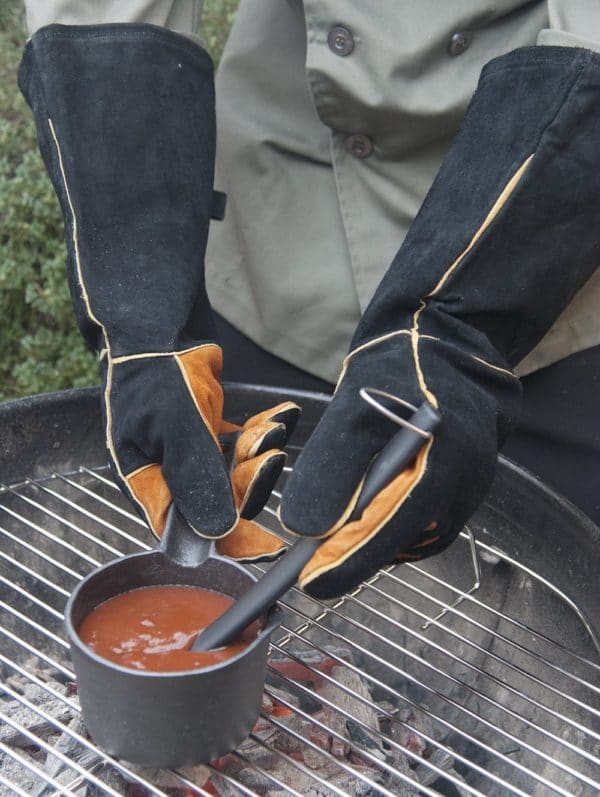 Extra Long Grilling Gloves suede