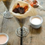 Baked Smoked Paprika Potato Chips & Sriracha-Sour Cream Dip