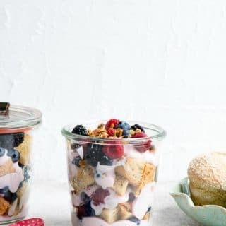 Overnight Lemon Muffin Breakfast Trifles