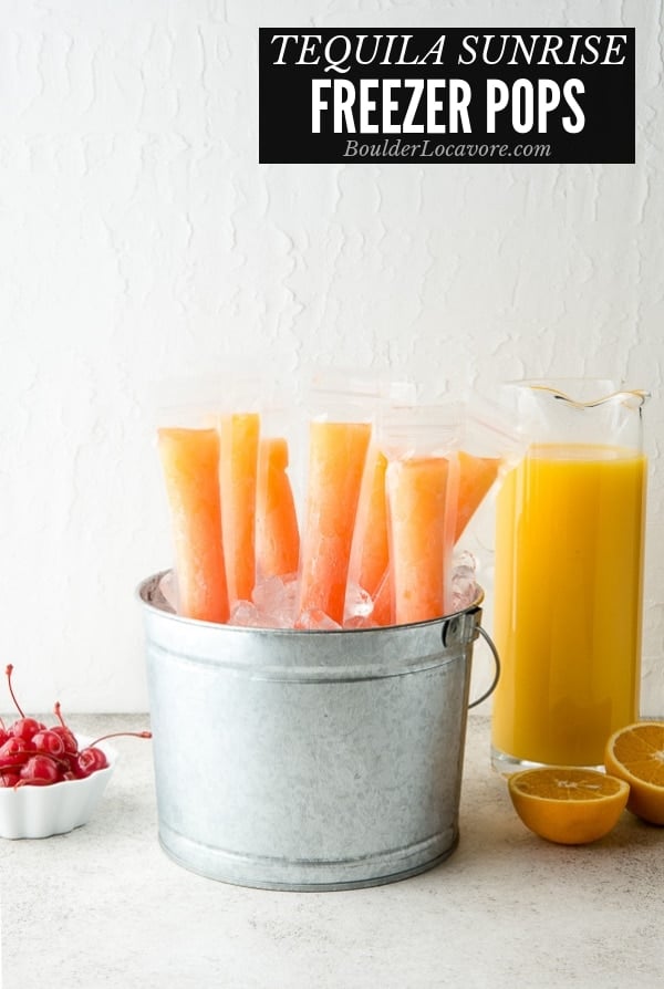 Can You Put Tequila In The Freezer Tequila Sunrise Freezer Pops Boulder Locavore