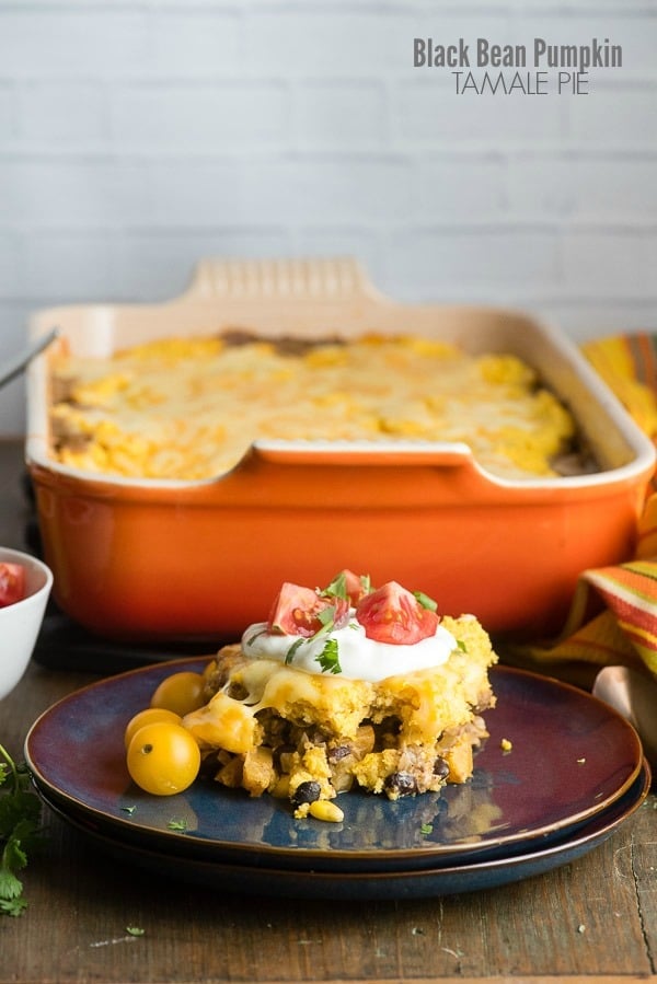 Black Bean Pumpkin Tamale Pie 