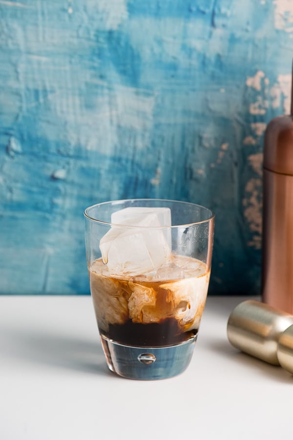 Coffee liqueur and cream in Colorado Bulldog Cocktail 