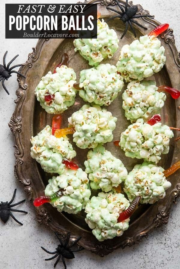 POPCORN BALLS for halloween