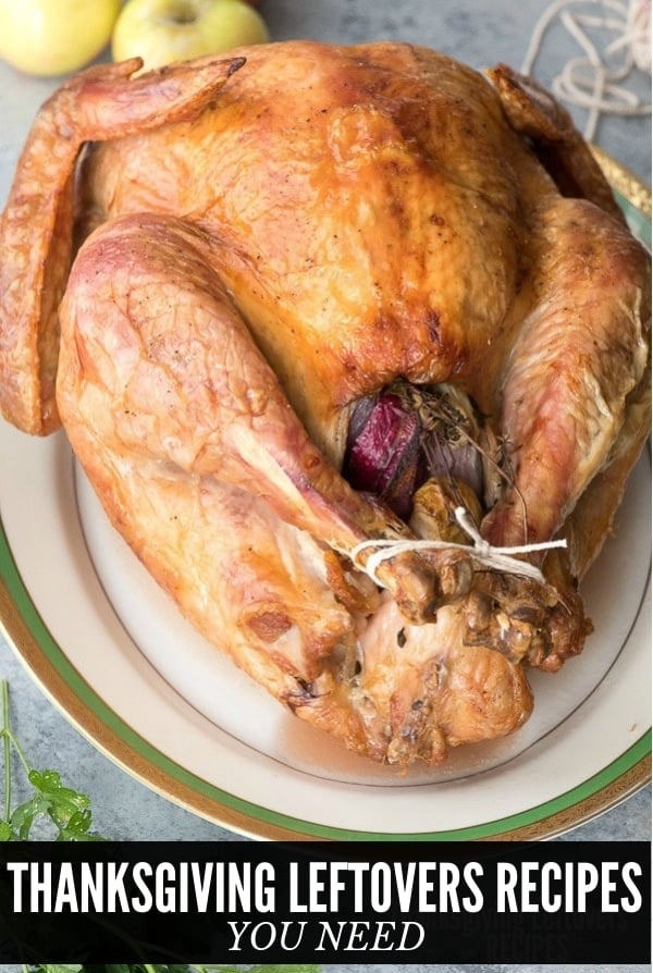 trussed cooked turkey