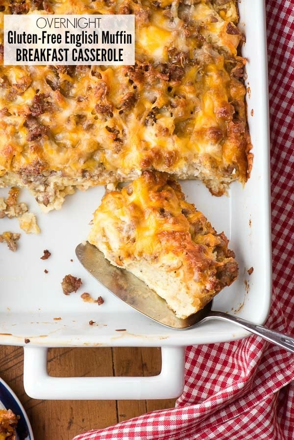 English Muffin Breakfast Casserole - The Salty Marshmallow