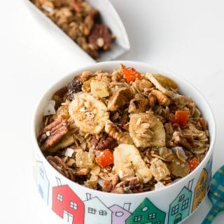 Bowl of tropical  Granola