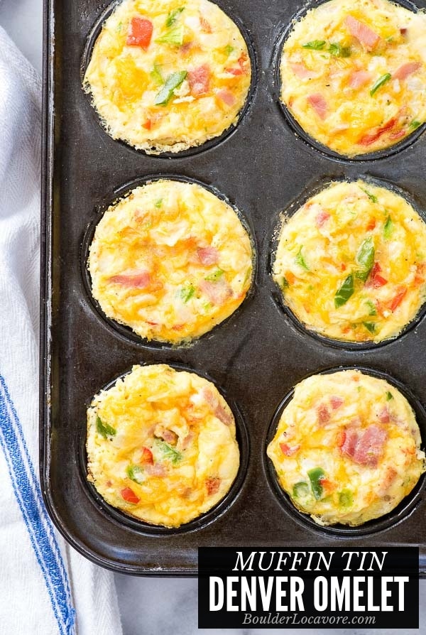 Muffin Tin Denver Omelet - Easy Mini Omelets You'll Love!