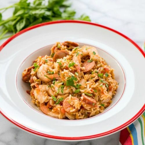 Instant pot jambalaya 2025 recipe shrimp and sausage