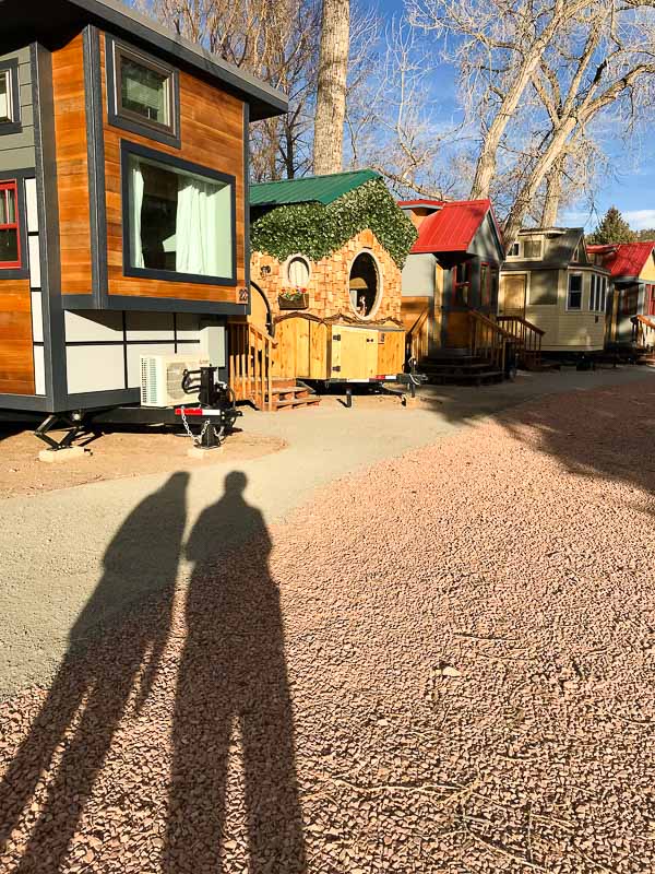 the Hobbit House and other Tiny Houses at WeeCasa resort Lyons Colorado
