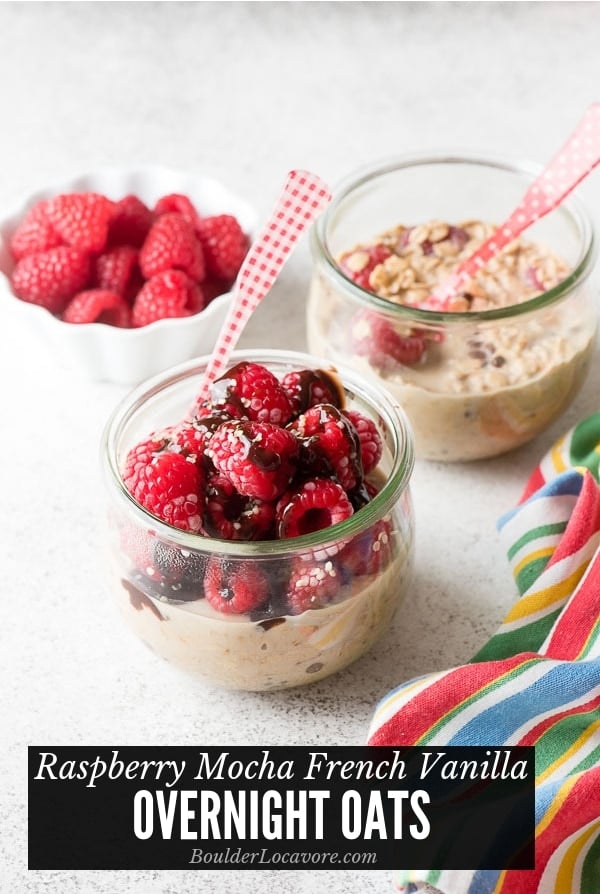 Raspberry Mocha French Vanilla Overnight Oats title image