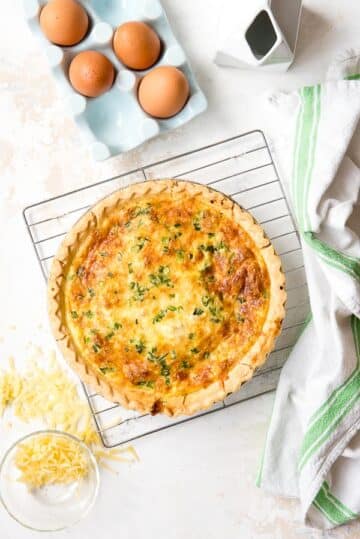 Quiche Lorraine Recipe | Classic Cheesy Bacon Quiche